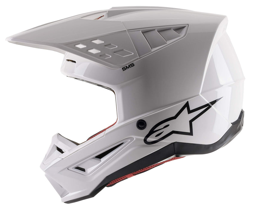 Alpinestars 83031212180-S S-M5 Solid Helmet - White Glossy (Small)