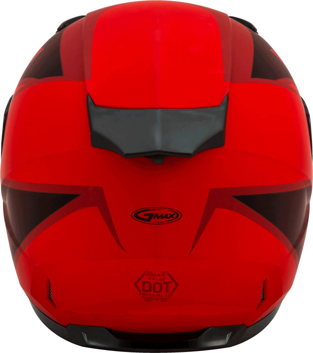 Gmax Ff-49 Full-Face Street Helmet (Matte Red/Black, X-Large) G1494037
