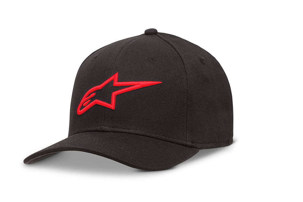 Alpinestars Standard Ageless Curve Hat Black/Red Sm/Md, Multi, one_Size