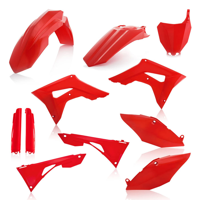 Acerbis Full Plastic Kits For Honda - Red (2736250227), One Size