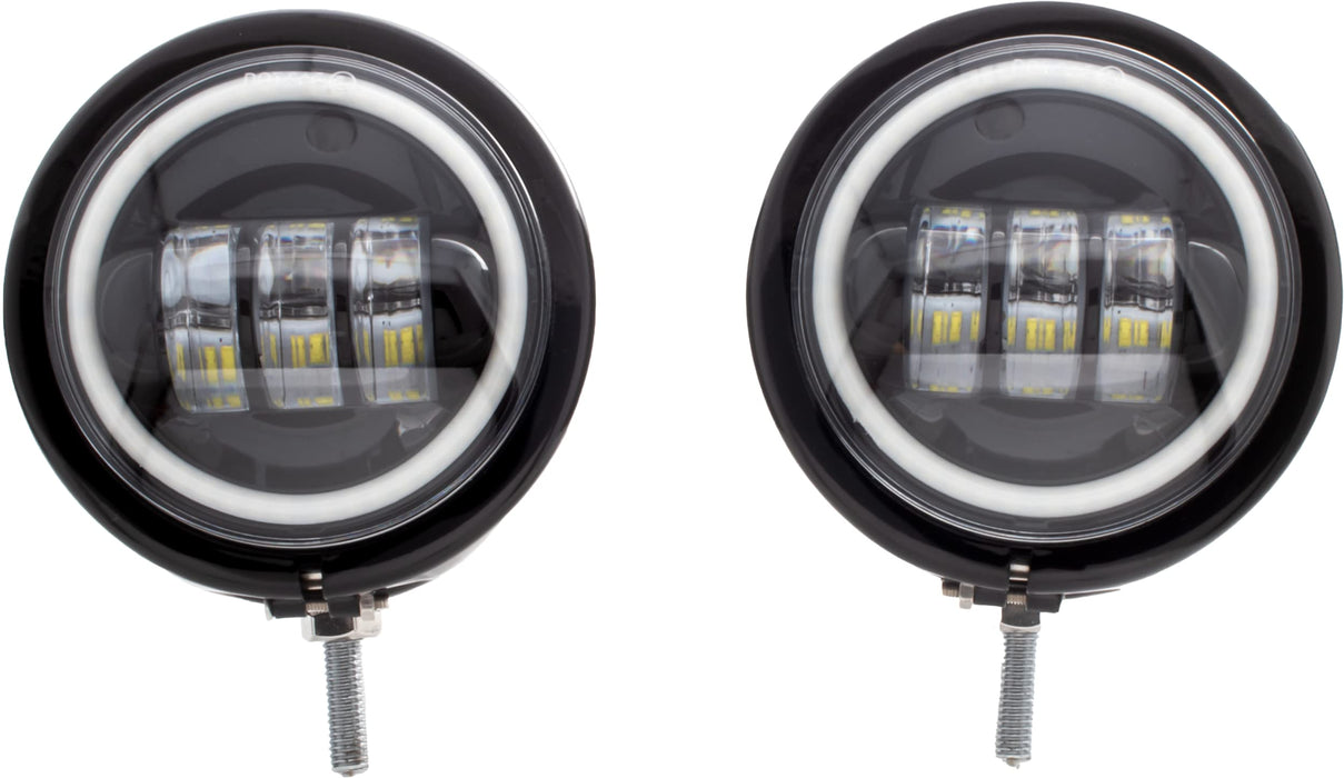 Letric Lighting Co. LLC-PL-FHBB 4.5in. Passing Lamp Assembly - Black LED Full-HALO with Black Shell