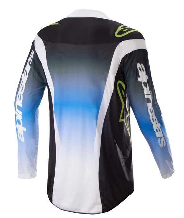 Alpinestars 2023 Techstar Men's Off-Road Motorcycle Jersey - Push Nightlife Ucla Blue/White/X-Large