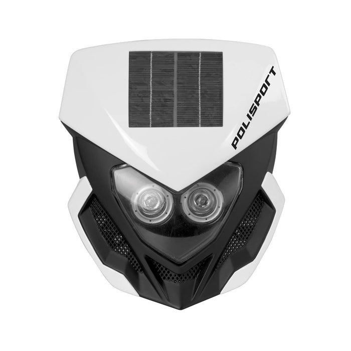 Polisport White Polisport Lookos EVO Solar Headlight