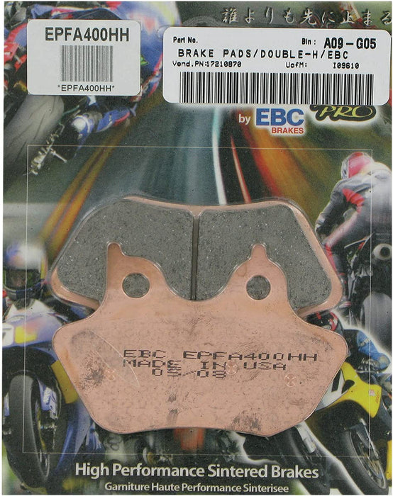 EBC Brakes EPFA Extreme Pro Sintered Brake Pads Compatible for Harley Davidson FLHR Road King 2000-2007 Rear