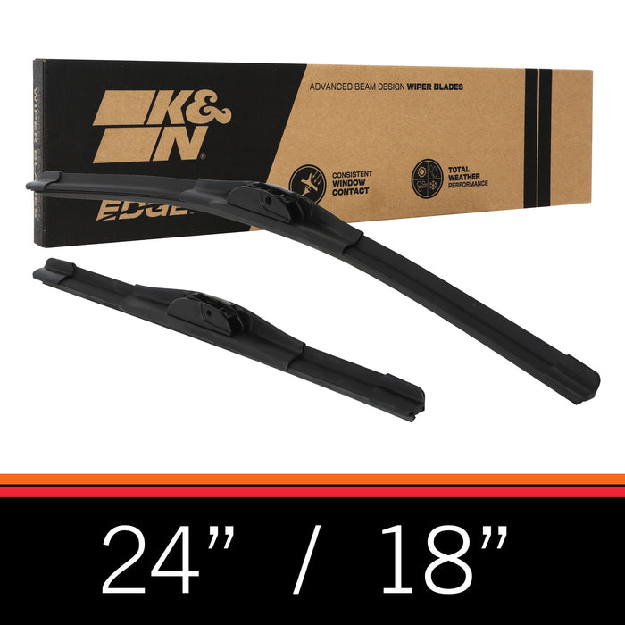 K&N EDGE All Weather Performance Wiper Blade 24"/18" (Pack of 2)