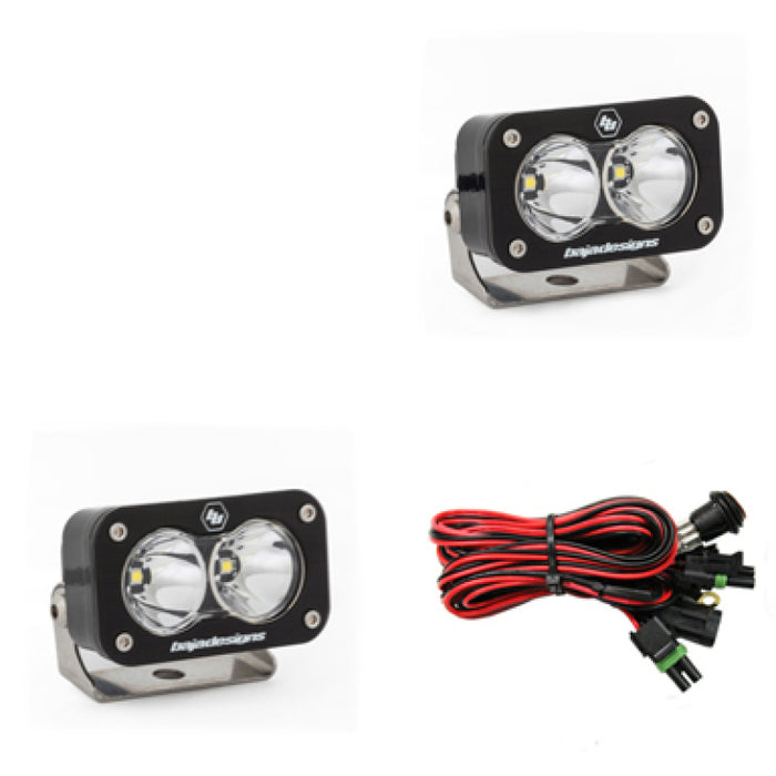 Baja Designs S2 Pro Series LED Light Pods Spot Pattern Pair 487801