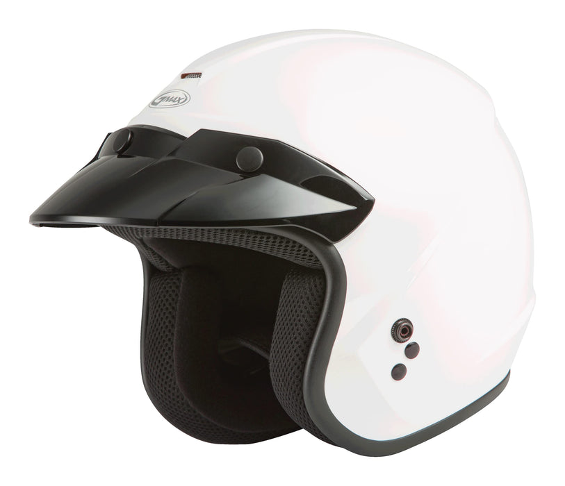 Gmax Of-2 Open-Face Helmet (White, Medium) G1020015