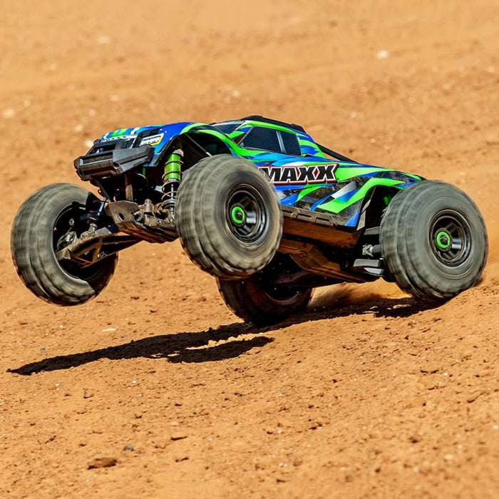 TRAXXAS Maxx Wide Green 1:10 RC Model Car Monster Truck 4WD RTR 2.4GHz