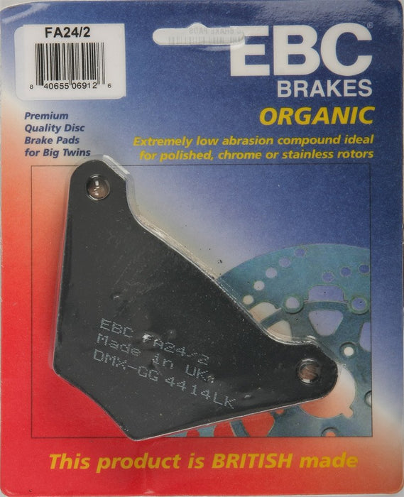 EBC Brakes FA Organic Brake Pads Compatible for Harley-Davidson FLH Electra Glide 1984