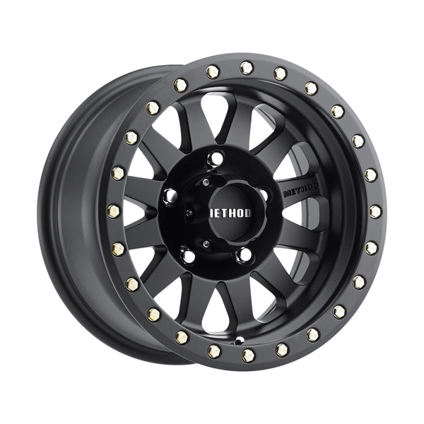 Method MR304 Double Standard 17x8.5 0mm Offset 5x150 116.5mm CB Matte Black Wheel MR30478558500