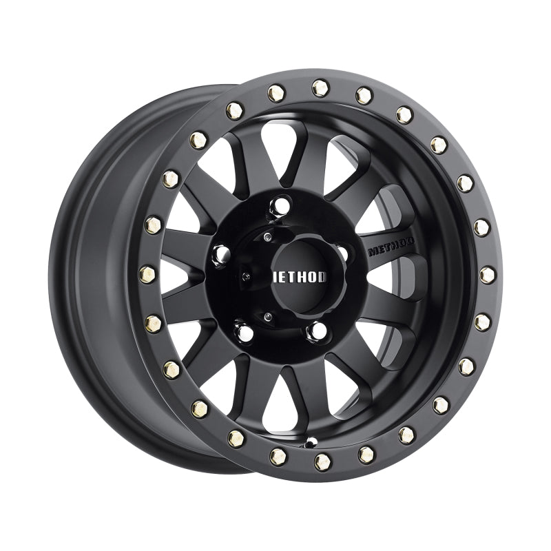 Method MR304 Double Standard 15x10 -50mm Offset 5x4.5 83mm CB Matte Black Wheel MR30451012550N