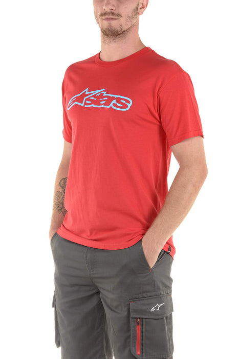 Alpinestars 1032-72032-3072-2X Blaze Tee Red/Blue 2X