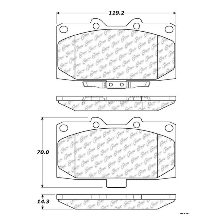 StopTech Street Touring 06-07 Subaru Impreza WRX/WRX STi Front Brake Pads 308.1182