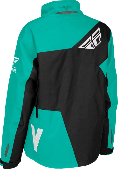 Fly Racing 2023 Women's SNX Pro Jacket (Black/Mint, X-Small)