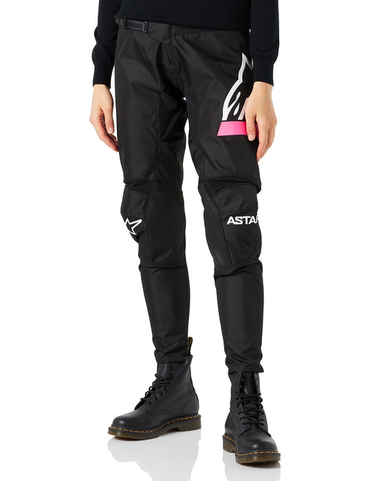 Alpinestars Fluid Stella Motocross Pants(Black/Pink Fluo, 32) 3752422-1390-32