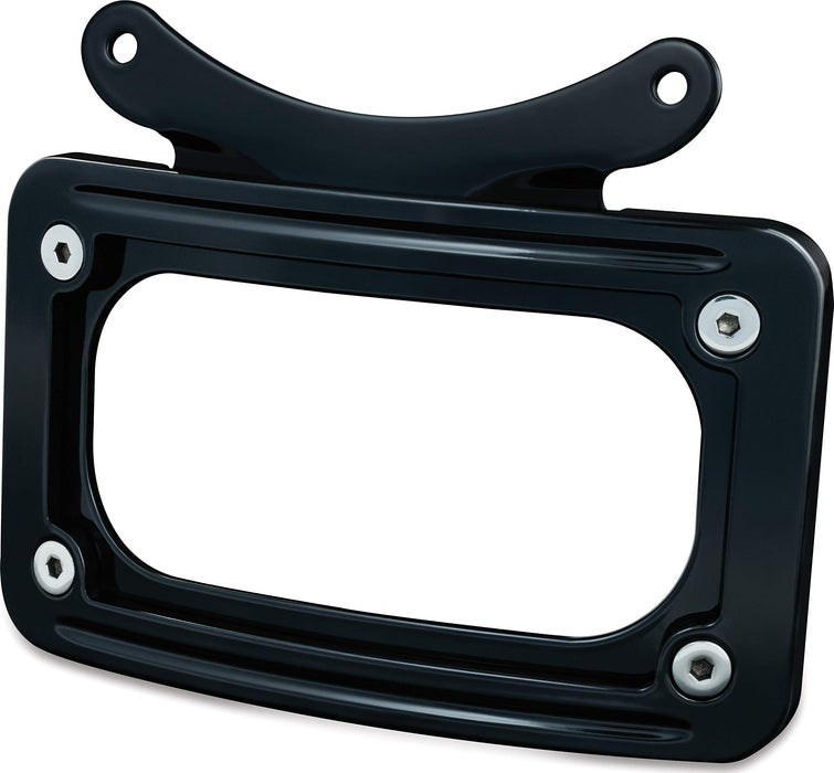 Kuryakyn Curved License Plate Frame, Gloss Black