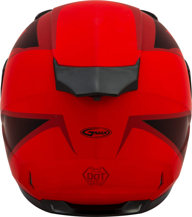 GMAX GM-49Y Beasts, Youth Full-Face Helmet, DOT Approved for Motorcycles, ATVs, Dirt Bikes and More (Matte RED/Black)