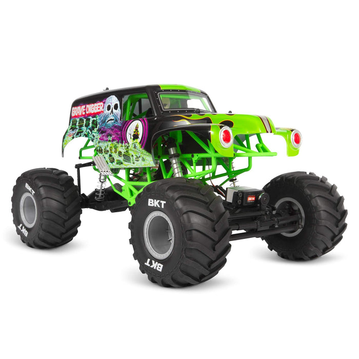 Axial Smt10 Grave Digger Rc Monster Truck Rtr With 2.4Ghz Radio Transmitter System (Battery And Charger Not Included): 1/10 Scale Axi03019B, Black & Green AXI03019B