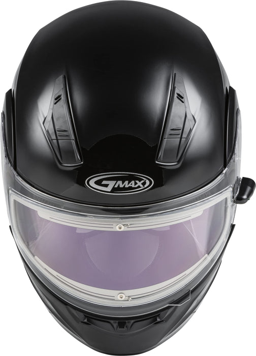 GMAX MD-04S, DOT Approved Modular Helmet for Snow & Motor Sports with Dual Lens Shield (Black)