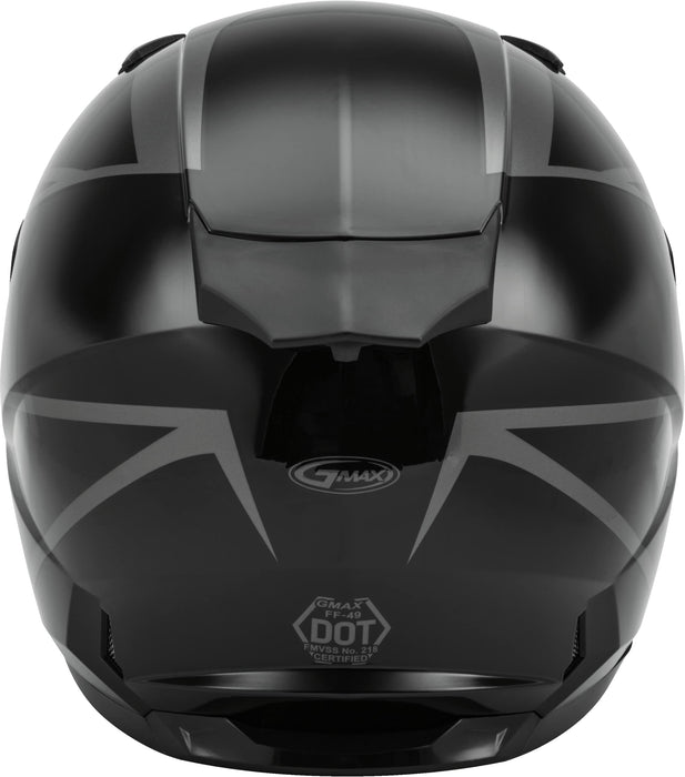 Gmax Ff-49 Full-Face Street Helmet (Black/Grey, 3X-Large) G1494249