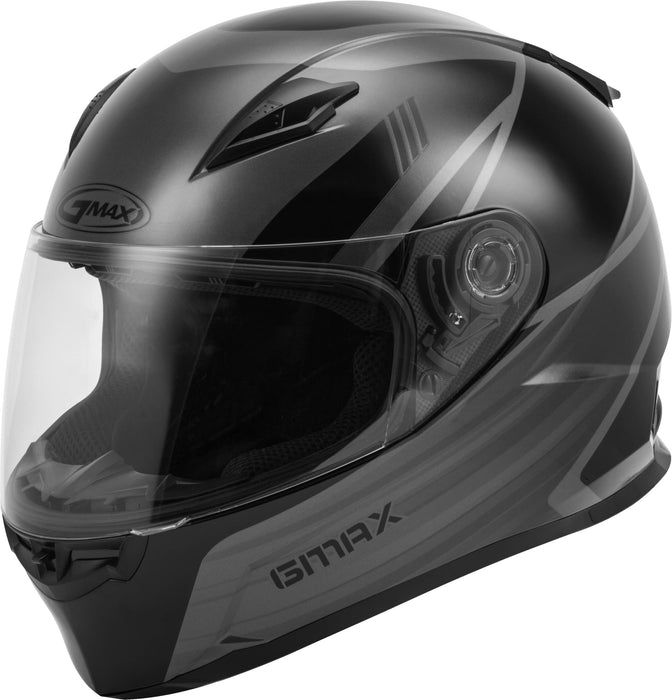 Gmax Ff-49 Full-Face Street Helmet (Black/Grey, 3X-Large) G1494249