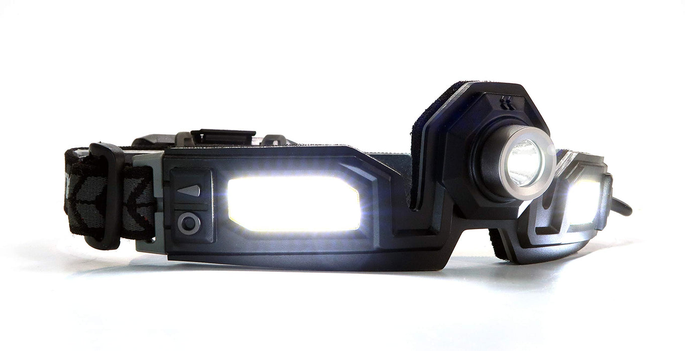 Stkr Concepts Flexit Headlamp Pro 6.5-650 Lumens- Low Profile, Comfort Fit Design With 240-Degree Halo Lighting, Black, One Size Fits All 387