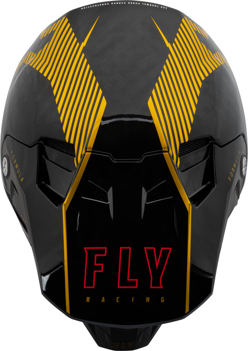 Fly Racing 2023 Adult Formula Carbon Tracer Helmet (Gold/Black, X-Large)