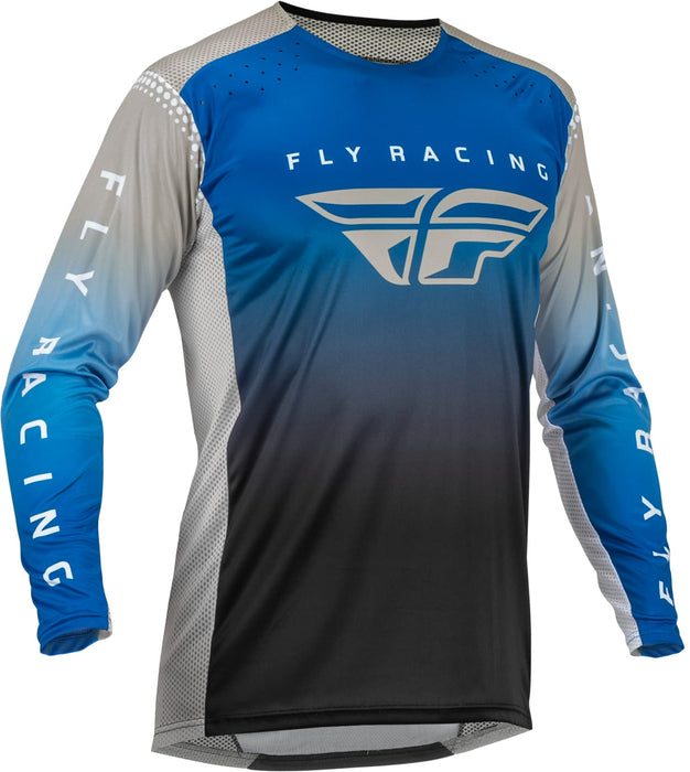 Fly Racing 2023 Adult Lite Jersey (Blue/Grey/Black, Small) 376-721S