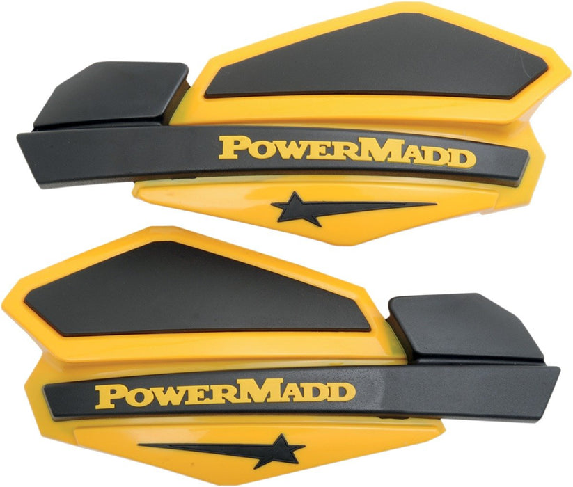 PowerMadd 34201 Star Series Handguard - Yellow/Black