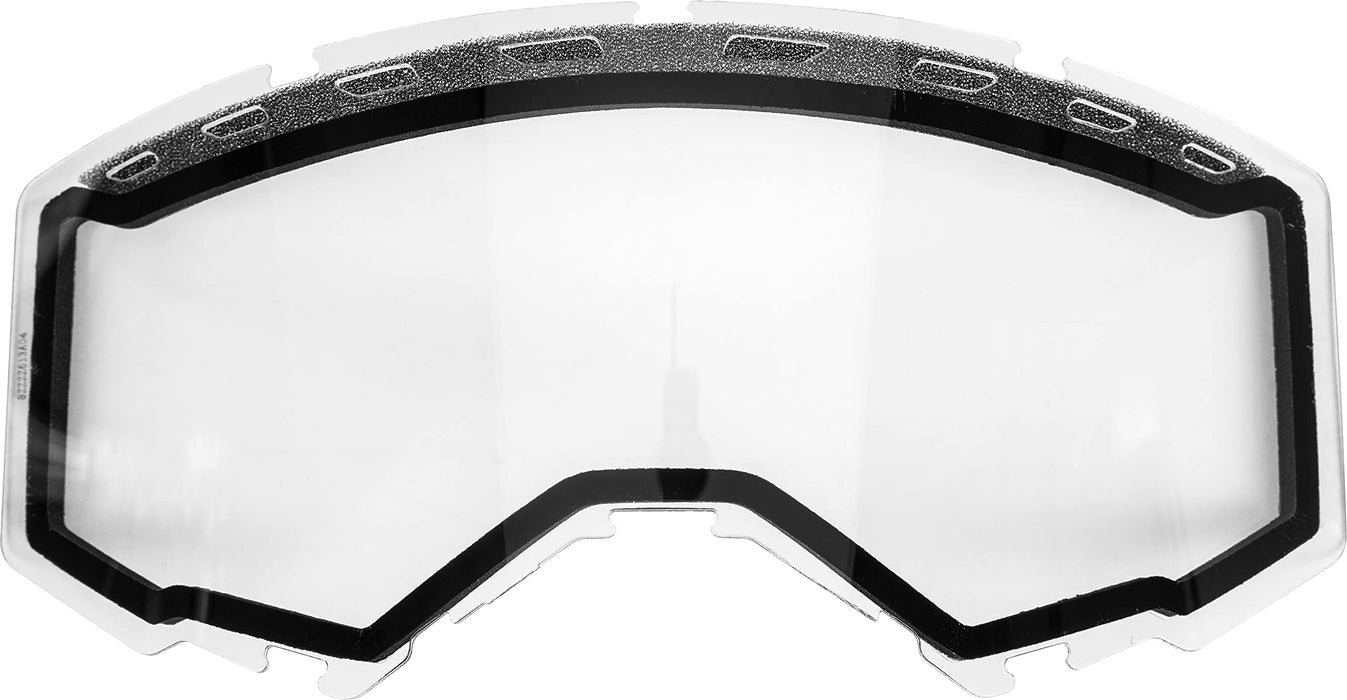 FLY Racing Youth Goggle Replacement Dual Lens With Vents (Clear, Fits Zone Pro, Zone and Focus Models)