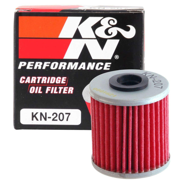 K&N Motorcycle Oil Filter: High Performance, Premium, Designed to be used with Synthetic or Conventional Oils: Fits Select Kawasaki, Suzuki, Beta Vehicles, KN-207