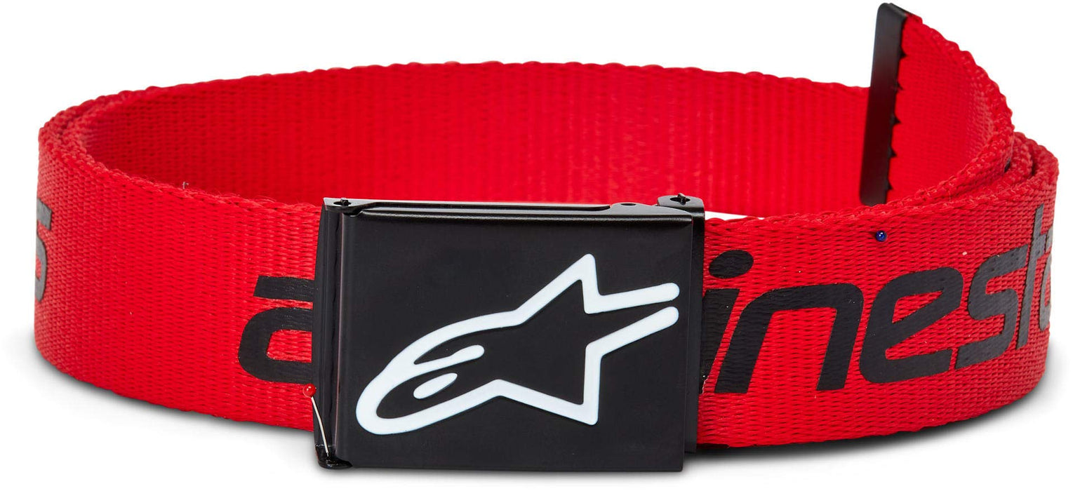 Alpinestars 1230-93100-3010-O/S Linear Web Belt - Red/Black