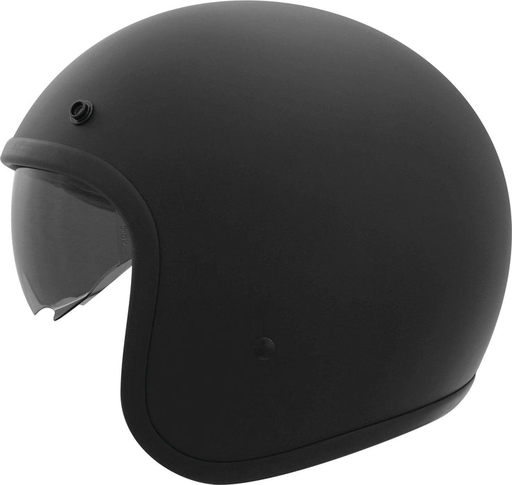 Thh Helmets T-383 Adult Street Motorcycle Helmet Flat Black 2X-Large 646240
