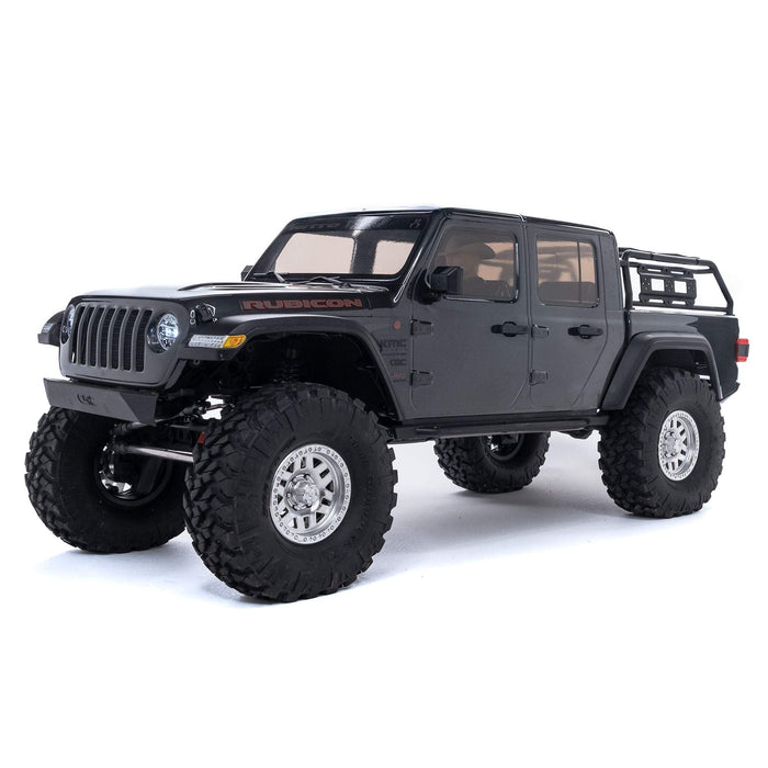 Axial Rc Truck 1/10 Scx10 Iii compatible with Jeep Jt Gladiator Rock Crawler With Portals Rtr (Batteries And Charger Not Included), Gray, Axi03006Bt1 AXI03006BT1