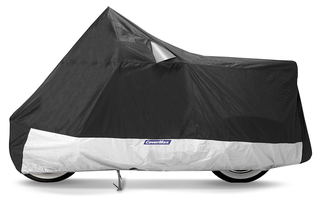 Covermax Deluxe Motorcycle Cover Black/Silver/X-Large CMD-150