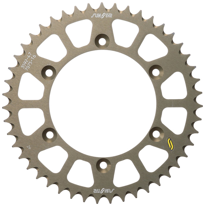 Sunstar 5-359247 Works Triplestar 47-Teeth 520 Chain Size Rear Aluminum Sprocket