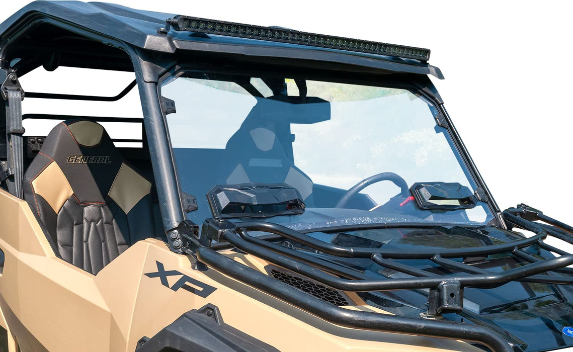 Seizmik UTV Versa-Vent Windshield Compatible with Polaris General 1000 2016-2023 UTV Models | No Tools Required | UV Resistant Polycarbonate | Side by Side Accessories