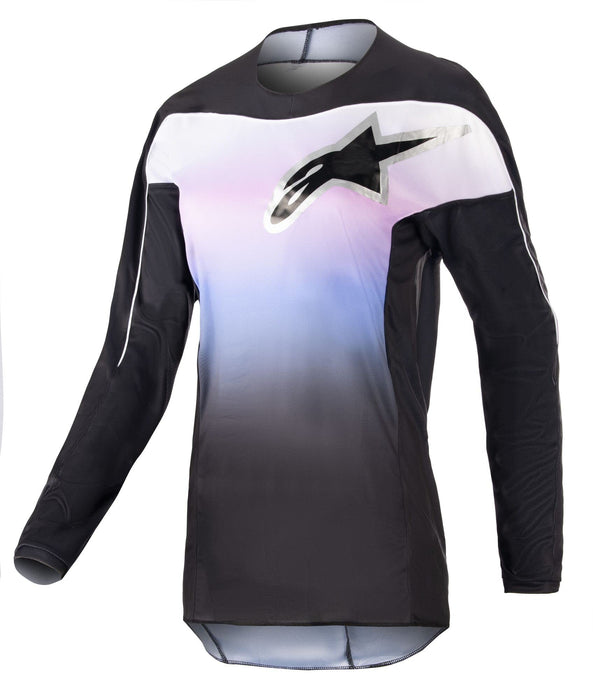 Alpinestars 2023 Stella Fluid Jersey (Black Frozen Purple, X-Small)