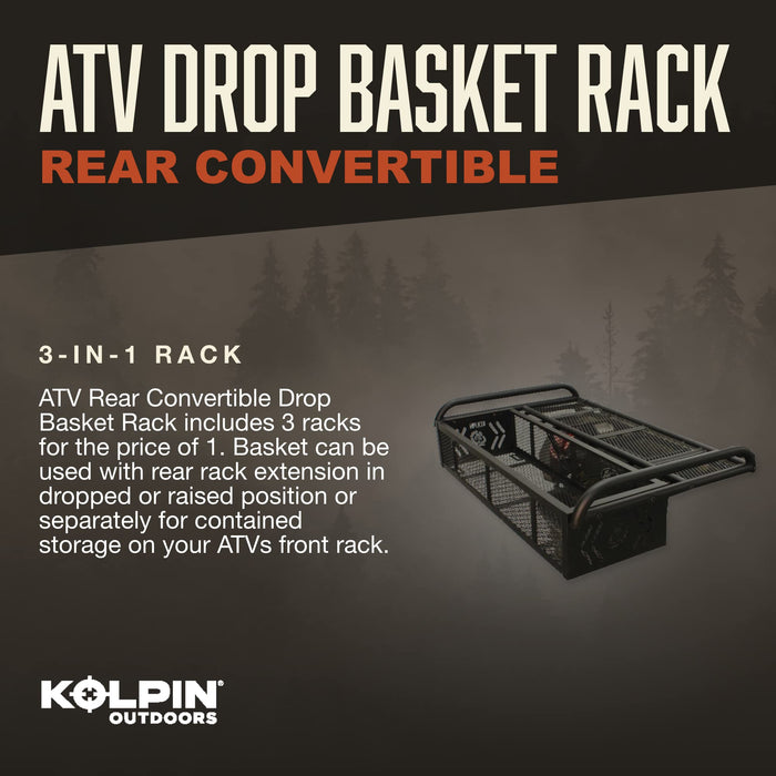 Kolpin Convertible Rear Drop Rack