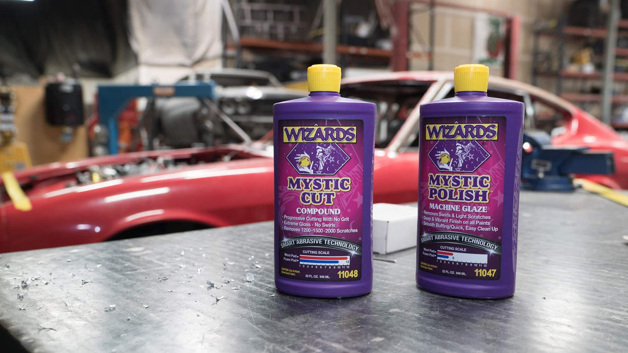 Wizards Buffing Liquid - Cutting Compounds & Polish Machine Glaze (32 oz, Mystic Cut Compound)