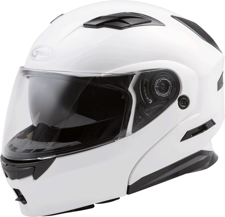 GMAX MD-01, DOT Approved Modular Helmet for Motorcycles, Scooters, Mopeds and More (Pearl White, X-Large)