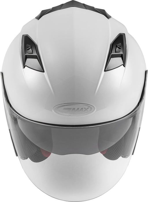 GMAX OF-77 Open-Face DOT Approved Motorcycle Helmet for Motorcycles, Scooters, Mopeds and More (Pearl White 3X)