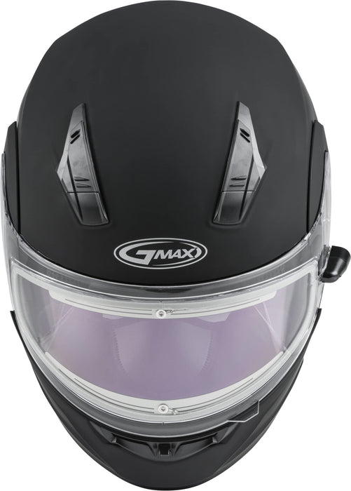 GMAX MD-04S, DOT Approved Modular Helmet for Snow & Motor Sports with Dual Lens Shield (Matte Black)