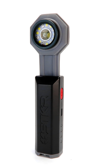 STKR Concepts FLEXIT Pocket Light 4.0-400 Lumen Flexible Rechargeable Light for Emergencies, Camping, Hiking, Working Around The House or in The Garage,Grey