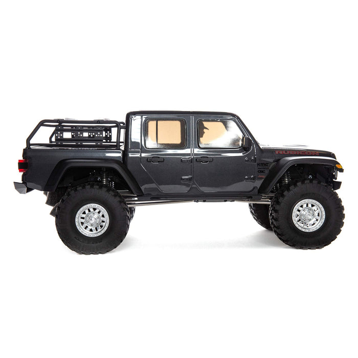 Axial Rc Truck 1/10 Scx10 Iii compatible with Jeep Jt Gladiator Rock Crawler With Portals Rtr (Batteries And Charger Not Included), Gray, Axi03006Bt1 AXI03006BT1