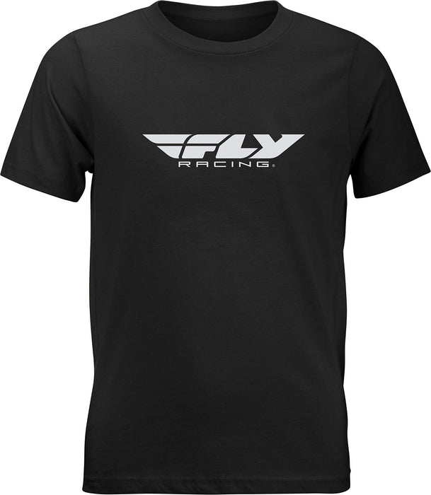 Fly Racing 2021 Youth Corporate T-Shirt (Large) (Black)