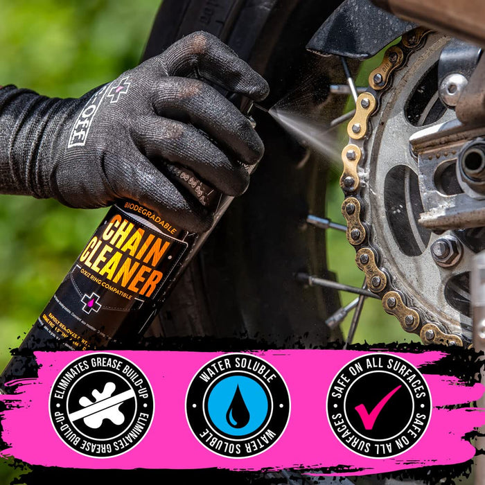 Muc Off Motorcycle Chain Cleaner, 16.9 fl oz - Chain Cleaner and Degreaser Spray for Motorcycle Cleaning - Motorcycle Cleaner for On and Off-Road