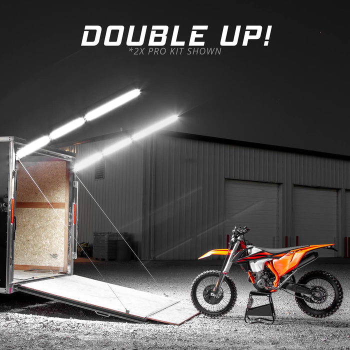 XKGLOW 2ft NiteStix Foldable Overhead LED Work Light for Race Trailer Garage Work Truck Shop Lighting