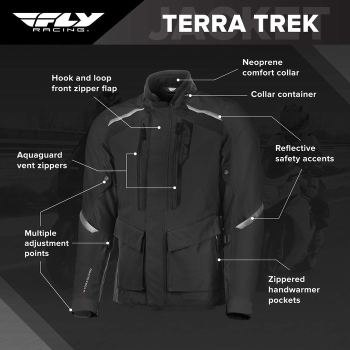 Fly Racing Terra Trek Jacket (Black, Medium)