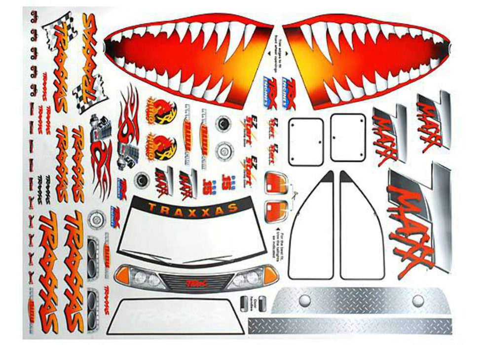 Traxxas T-Maxx 2.5 Jaws Decal Sheet 4913X